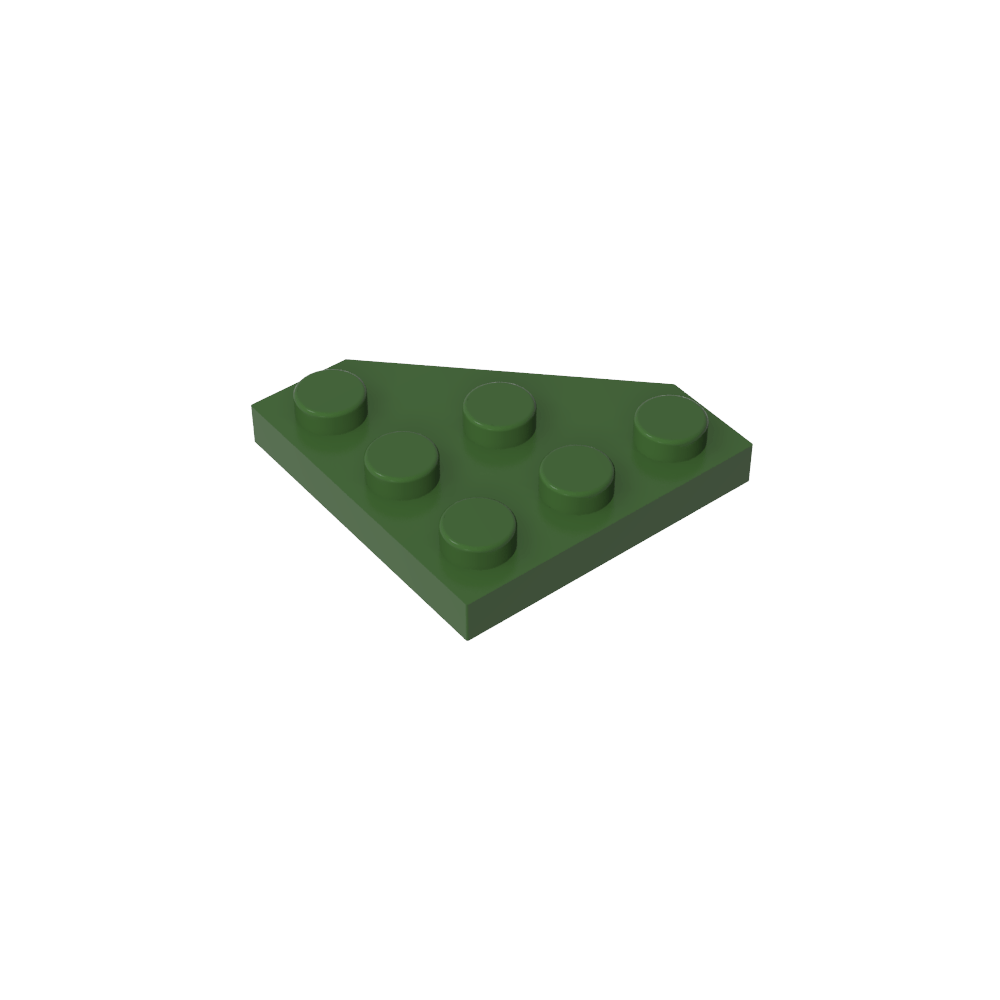 Keilplatte 3 x 3 Ecke abgeschnitten-MyGobricks