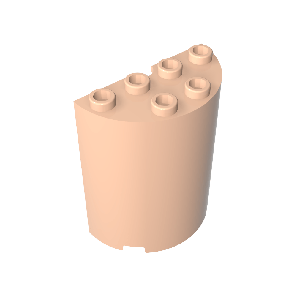 Zylinderhälfte 2 x 4 x 4-MyGobricks
