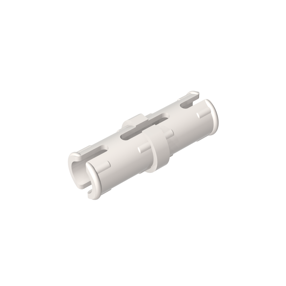 Technic-Stift mit Reibungsrippen in Längsrichtung und Schlitzen in der Mitte - MyGobricks