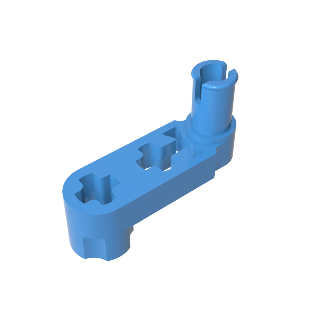 Technic Balken 3 x 0,5 Liftarm mit Nabe und Stift / Kurbel - MyGobricks