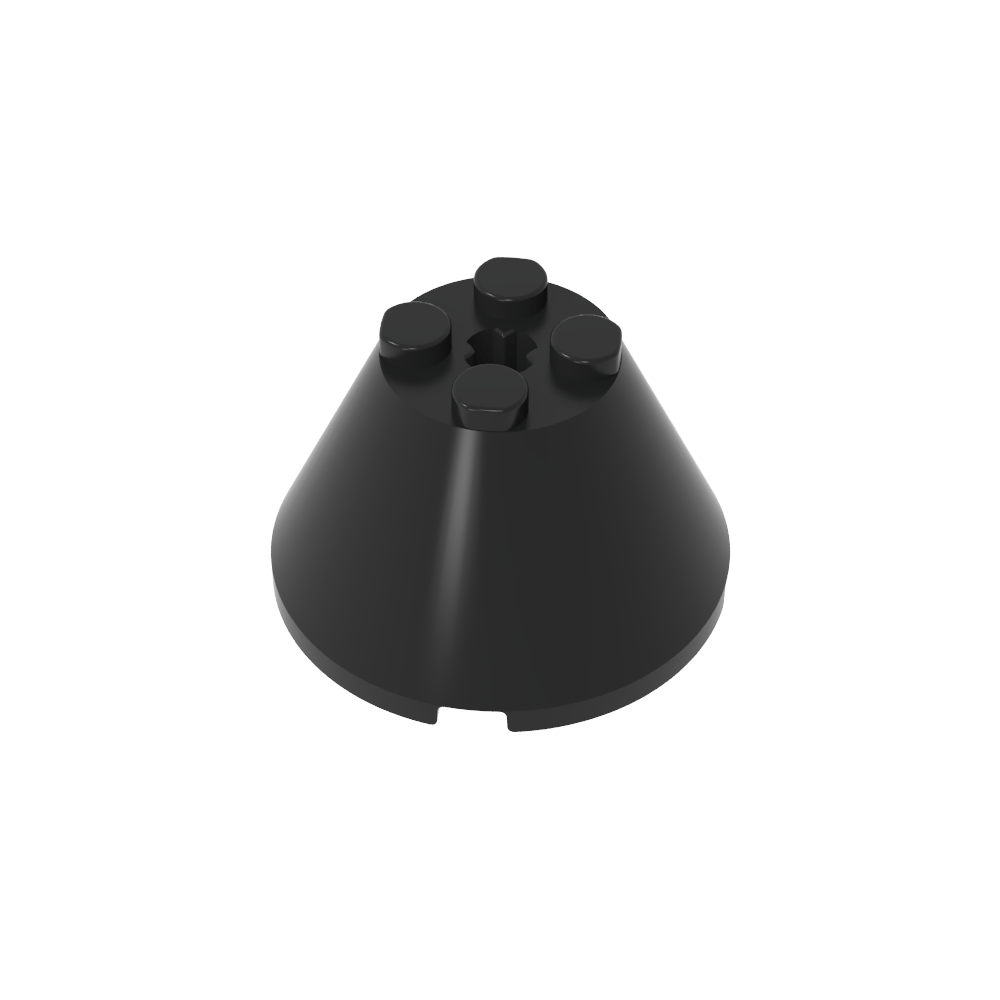 Kegel 4 x 4 x 2 mit Achsloch [einfach]-MyGobricks