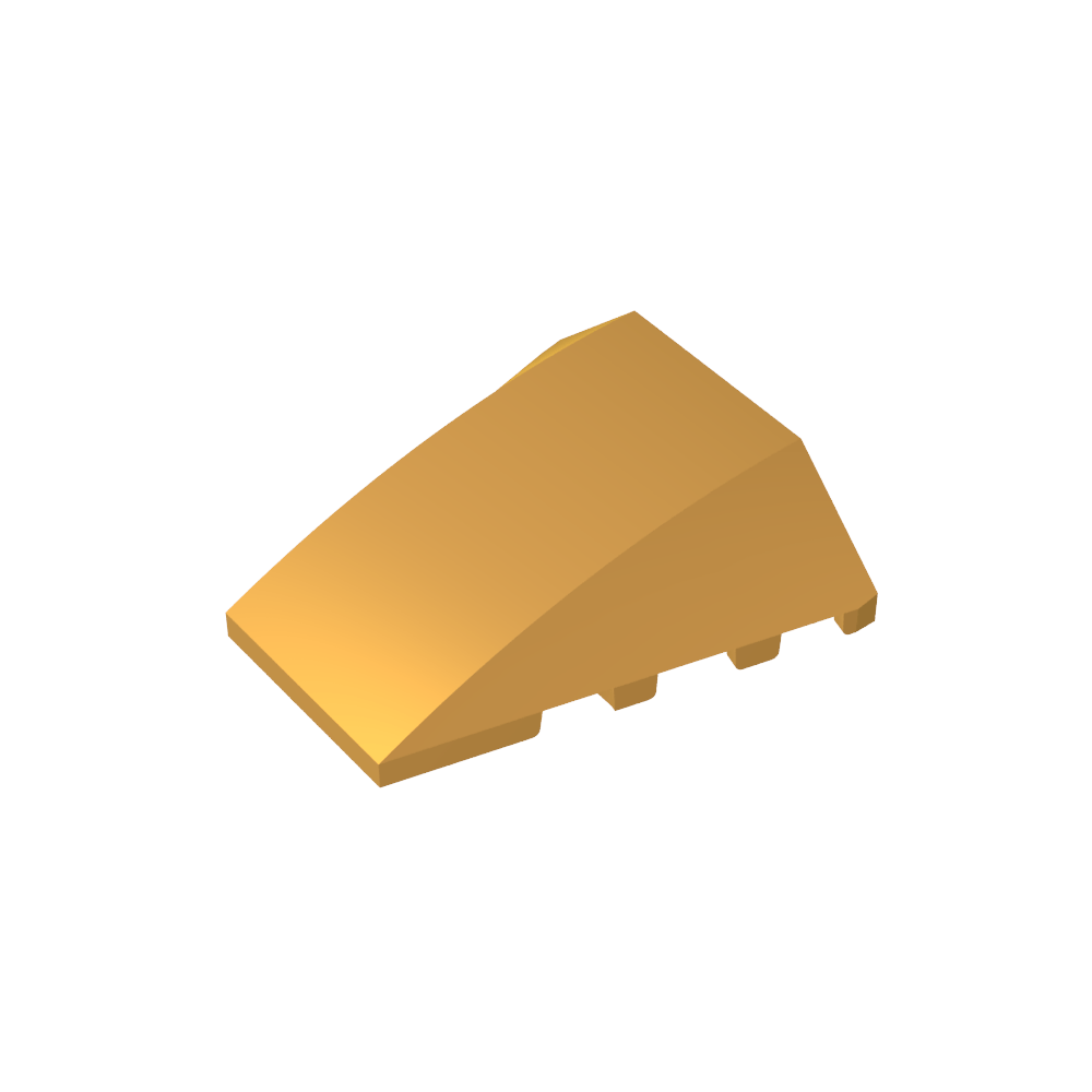 Keil gebogen 4 x 4 ohne obere Noppen - MyGobricks