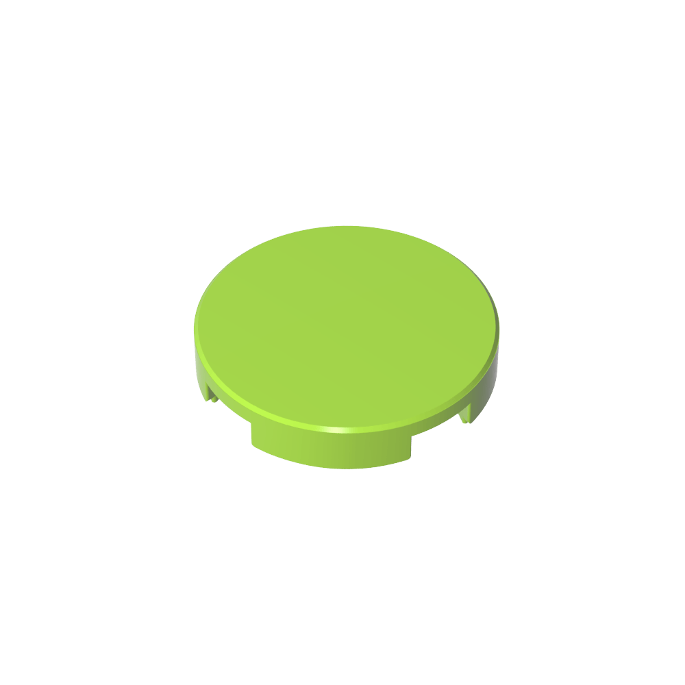 Runde Fliese 2 x 2 mit Bolzenhalter unten - MyGobricks