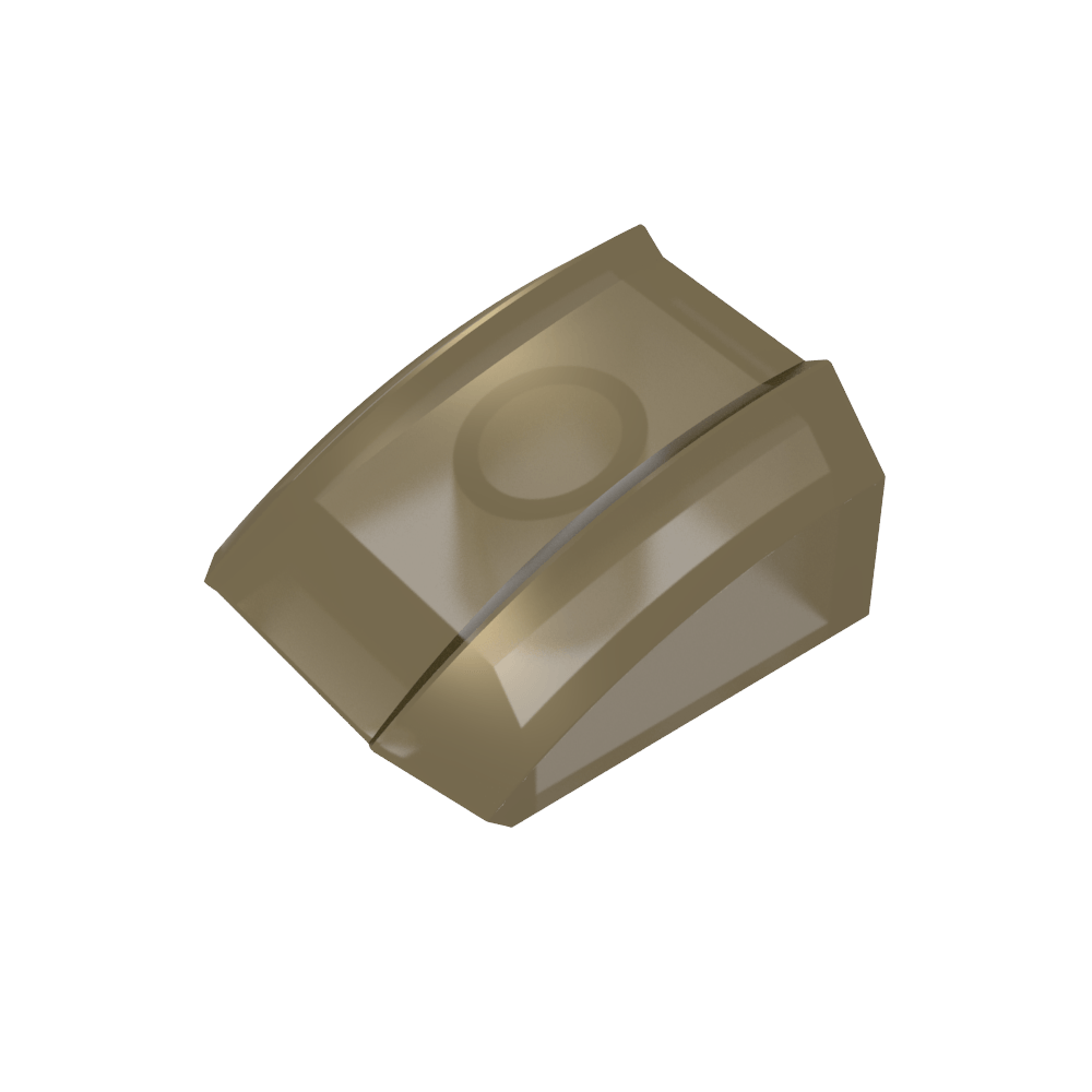 Schrägstein gebogen 2 x 2 mit Lippe, ohne Noppen - MyGobricks