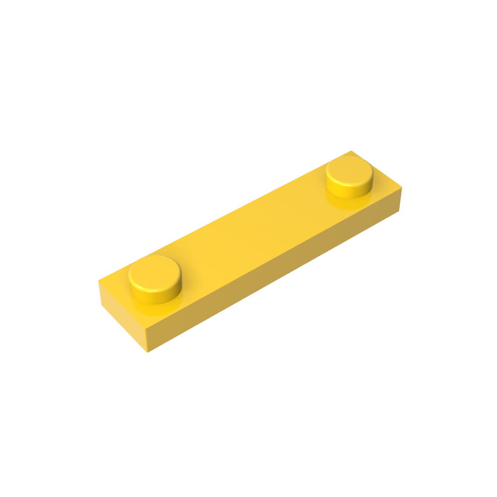 Platte Spezial 1 x 4 mit 2 Noppen-MyGobricks