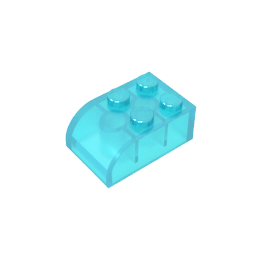 Backstein gebogen 2 x 3 mit gebogenem Oberteil