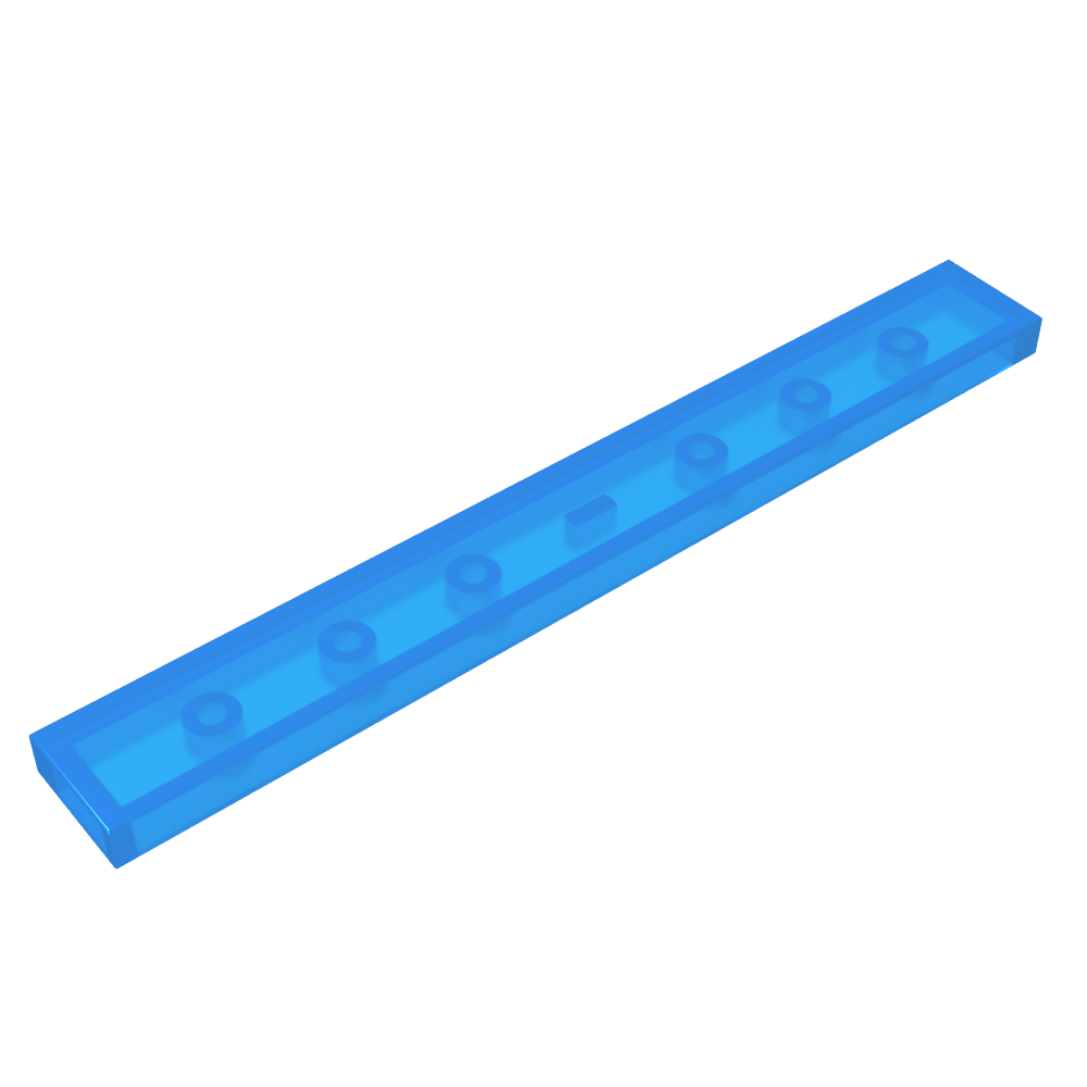 Fliese 1 x 8 mit Nut