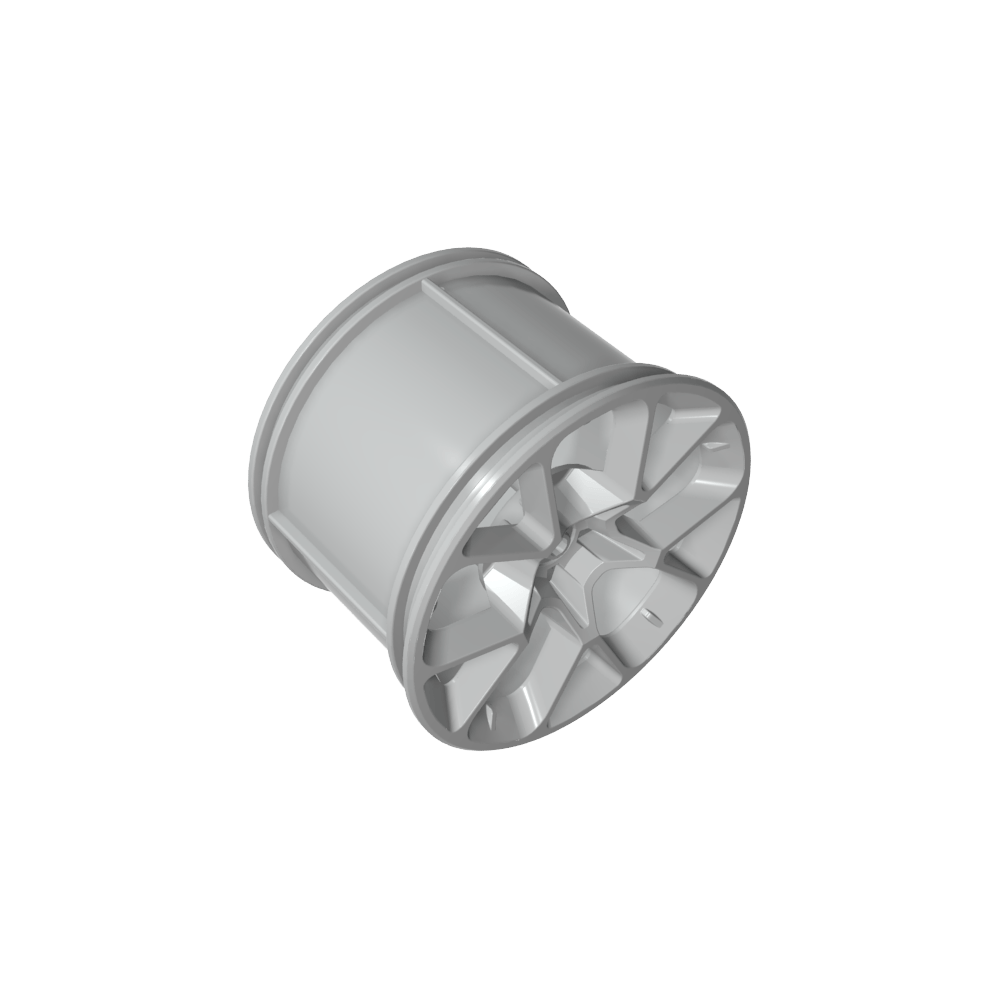 Rad 62,3 x 42 groß mit silbernem Umrissdruck - MyGobricks