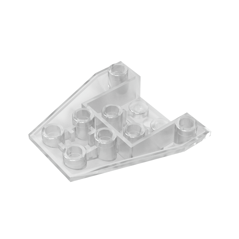 Schräger, umgekehrter Keil, 4 x 4, dreifach [4 Verbindungen zwischen den vorderen Bolzen] – MyGobricks