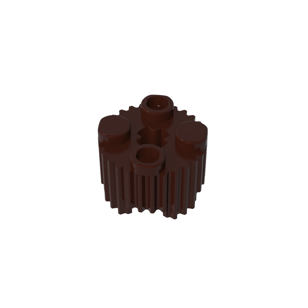 Rundstein 2 x 2 [Grill]-MyGobricks