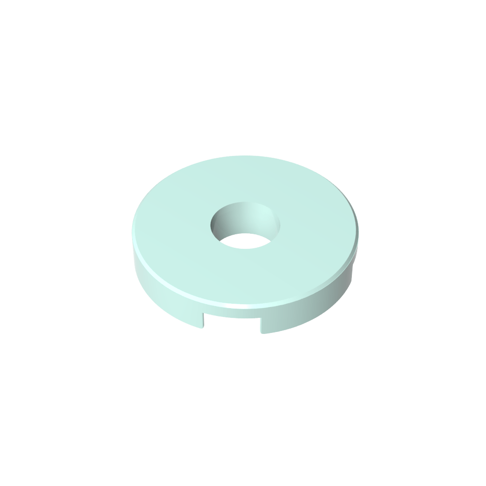 Fliese rund 2 x 2 mit Loch - MyGobricks