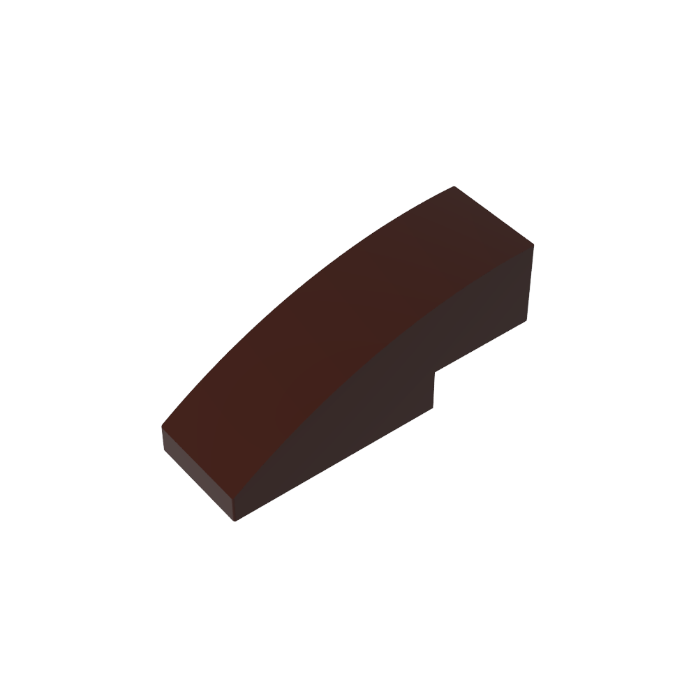 Schrägstein gebogen 3 x 1 ohne Noppen - MyGobricks