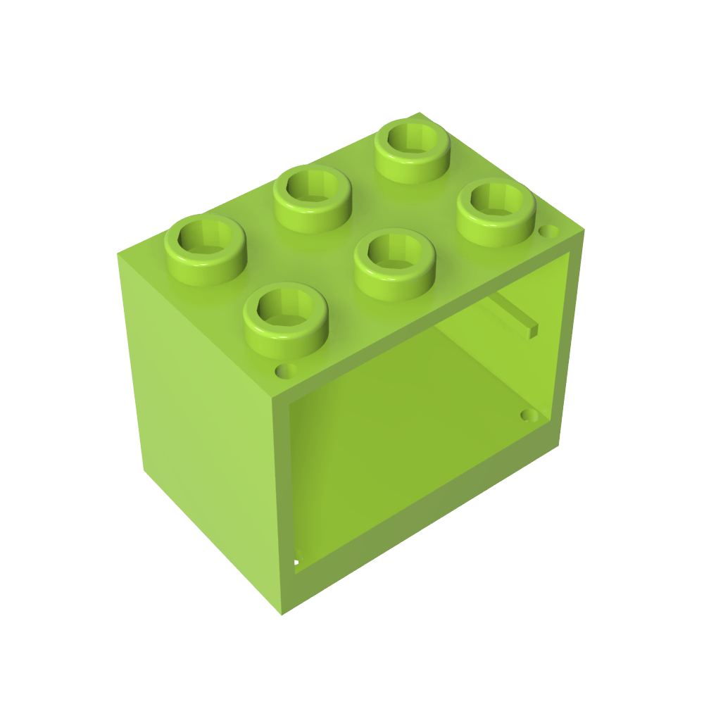 Schrank 2 x 3 x 2 mit massiven Bolzen - MyGobricks