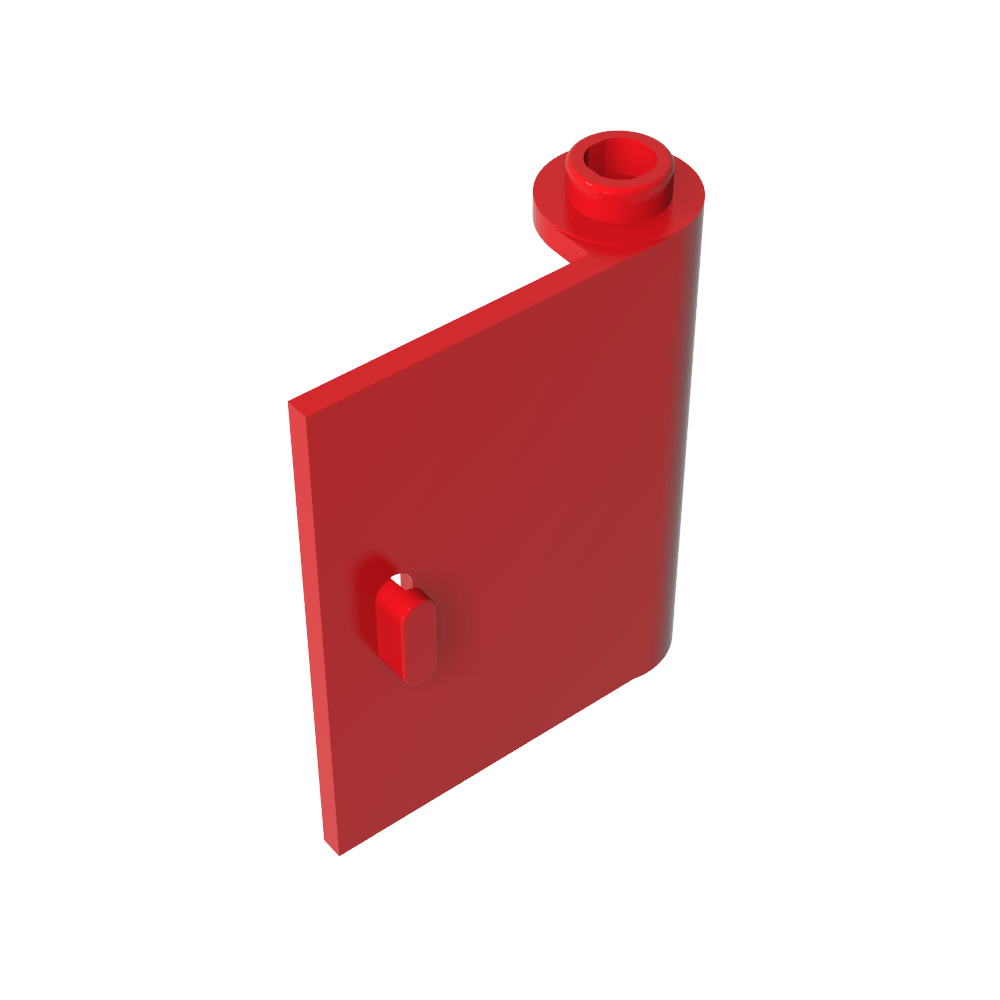 Tür 1 x 3 x 3 rechts - offen zwischen oberem und unterem Scharnier - MyGobricks