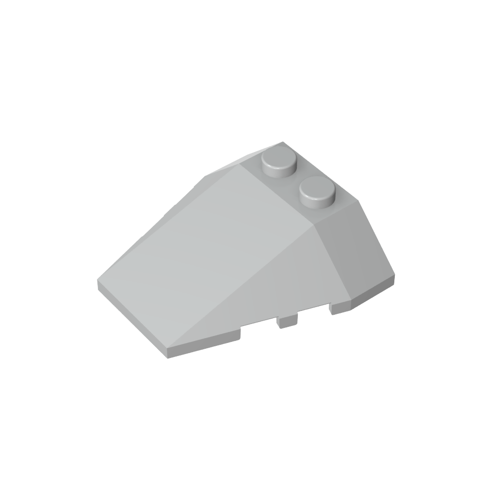 Schrägkeil 4 x 4, dreifach, ohne Bolzenkerben – MyGobricks