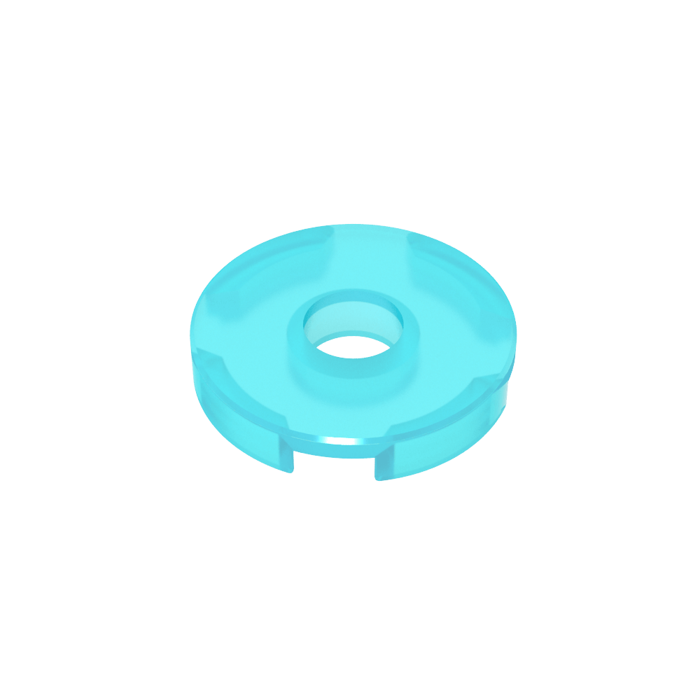 Fliese rund 2 x 2 mit Loch - MyGobricks