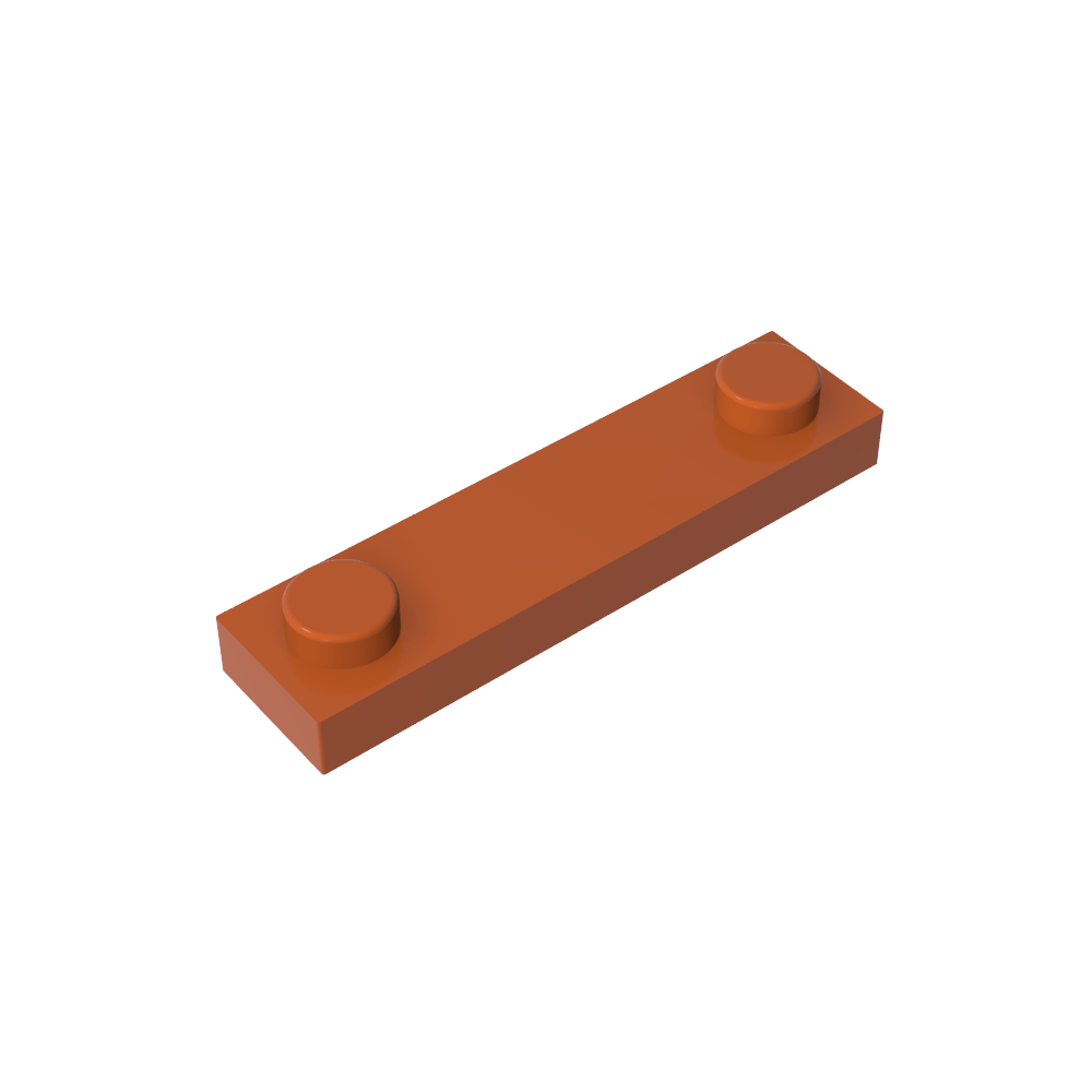 Platte Spezial 1 x 4 mit 2 Noppen-MyGobricks