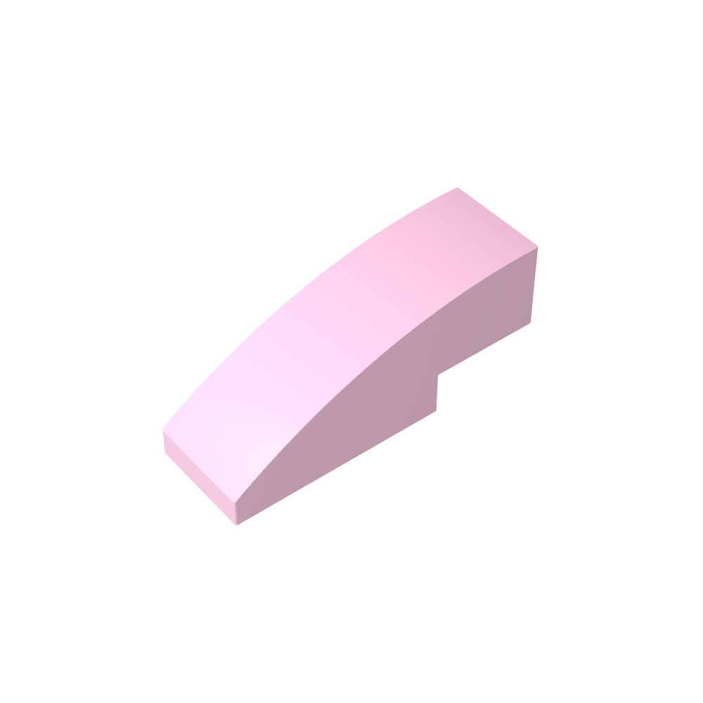 Schrägstein gebogen 3 x 1 ohne Noppen - MyGobricks