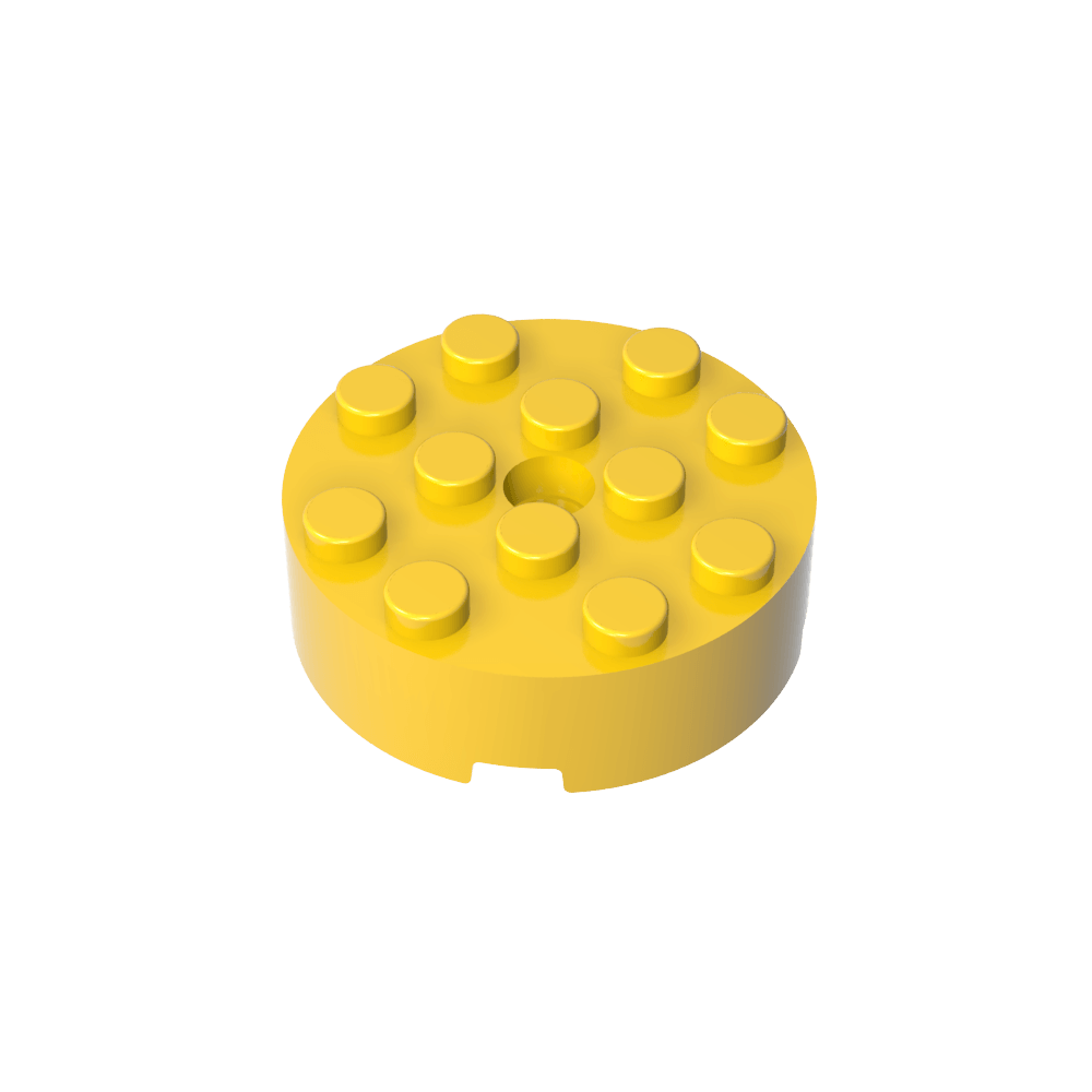 Rundstein 4 x 4 [Mittelloch]-MyGobricks