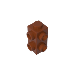 Stein 1 x 1 x 2 mit beidseitig erhabenen Spitzen