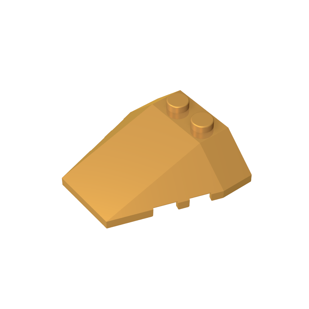 Schrägkeil 4 x 4, dreifach, ohne Bolzenkerben – MyGobricks