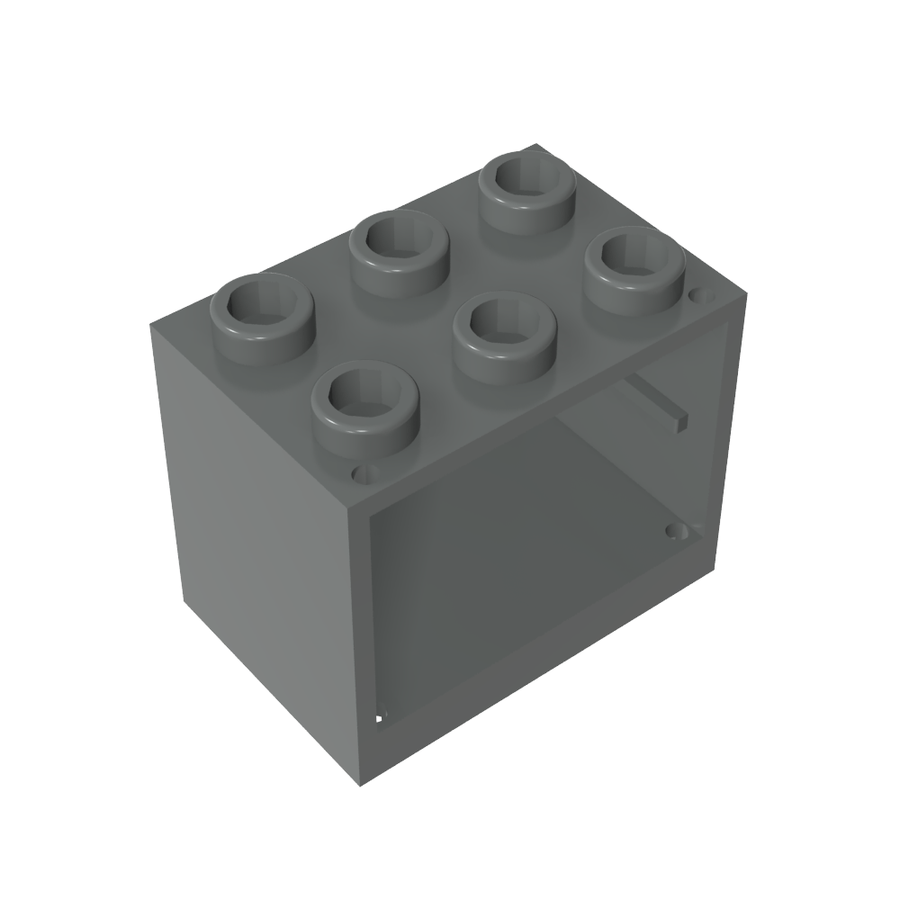 Schrank 2 x 3 x 2 mit massiven Bolzen - MyGobricks