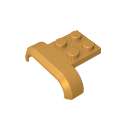 Radlauf, Kotflügel 3 x 4 mit 2 x 2 Platte