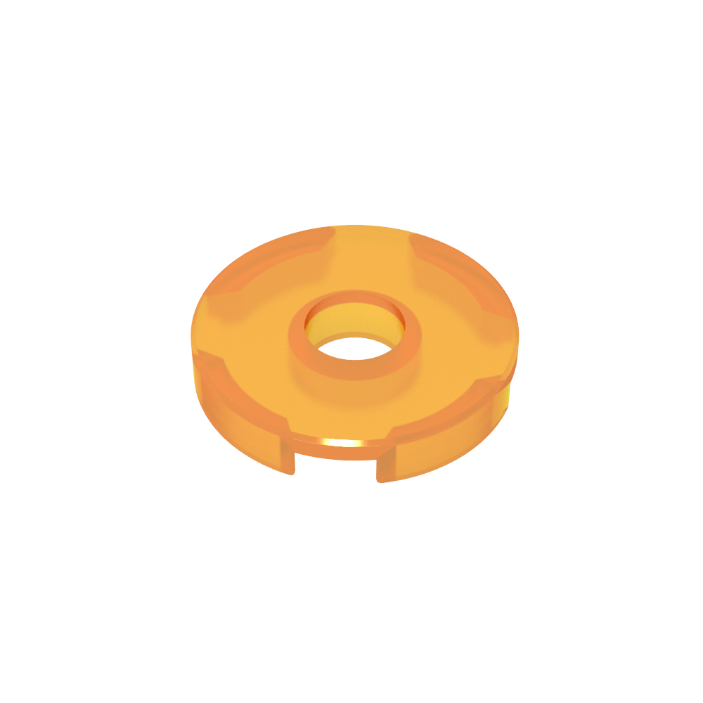 Fliese rund 2 x 2 mit Loch - MyGobricks