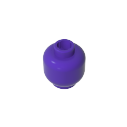 Gobricks-Figurenkopf, schlicht [blockierter offener Bolzen]