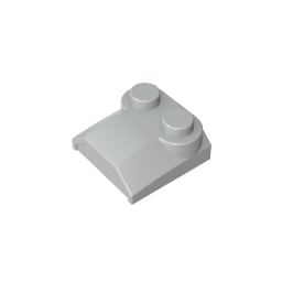 2x2x2/3 gebogener Schrägstein mit zwei Noppen