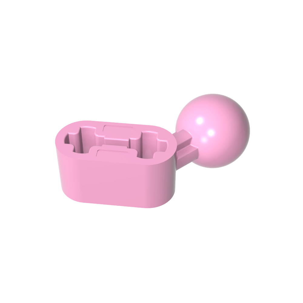 Technic Balken 1 x 2 mit Kugelgelenk abgewinkelt - MyGobricks