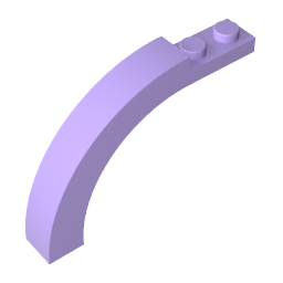 Ziegelbogen 1 x 6 x 3 1/3 Gebogene Oberseite-MyGobricks