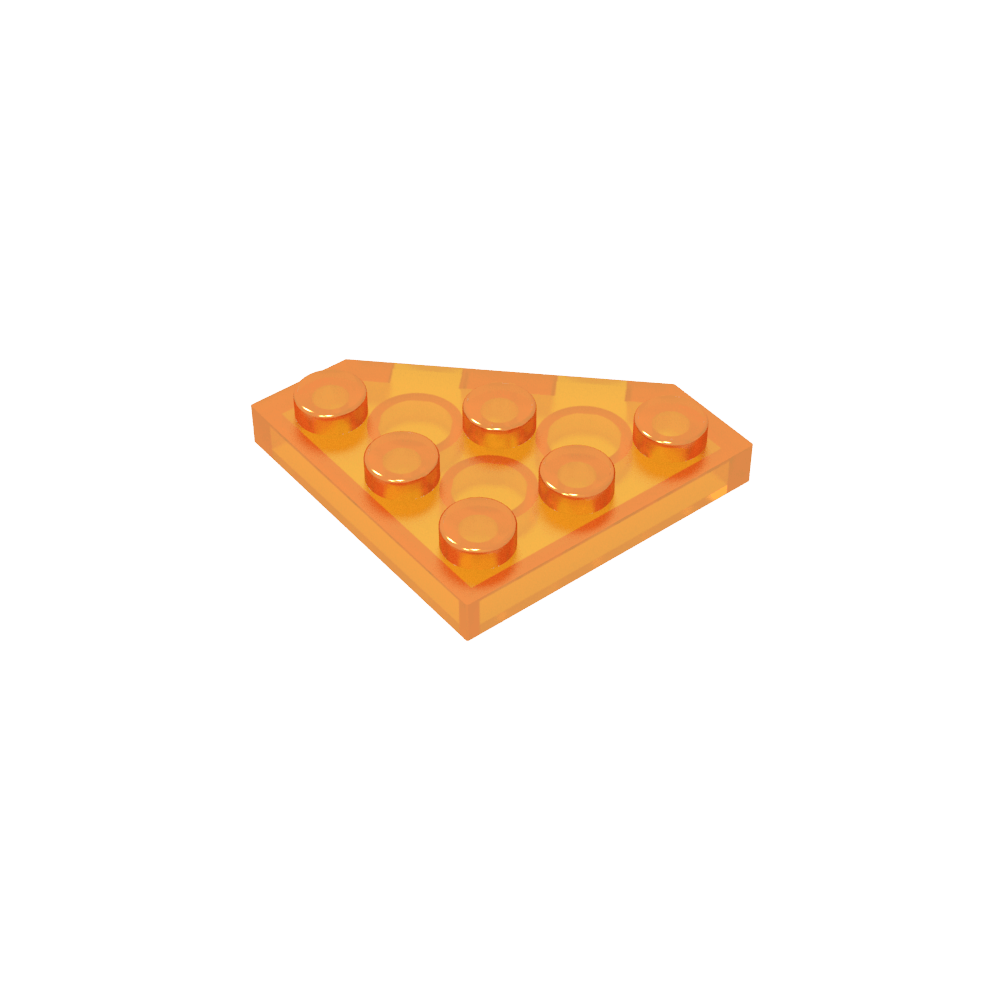 Keilplatte 3 x 3 Ecke abgeschnitten-MyGobricks