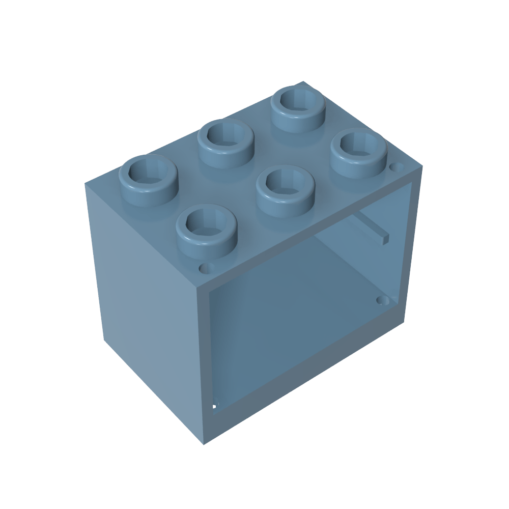 Schrank 2 x 3 x 2 mit massiven Bolzen - MyGobricks
