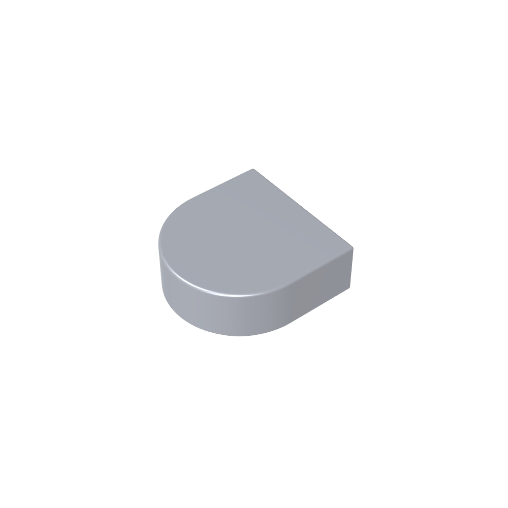 Fliese 1 x 1 Halbkreis