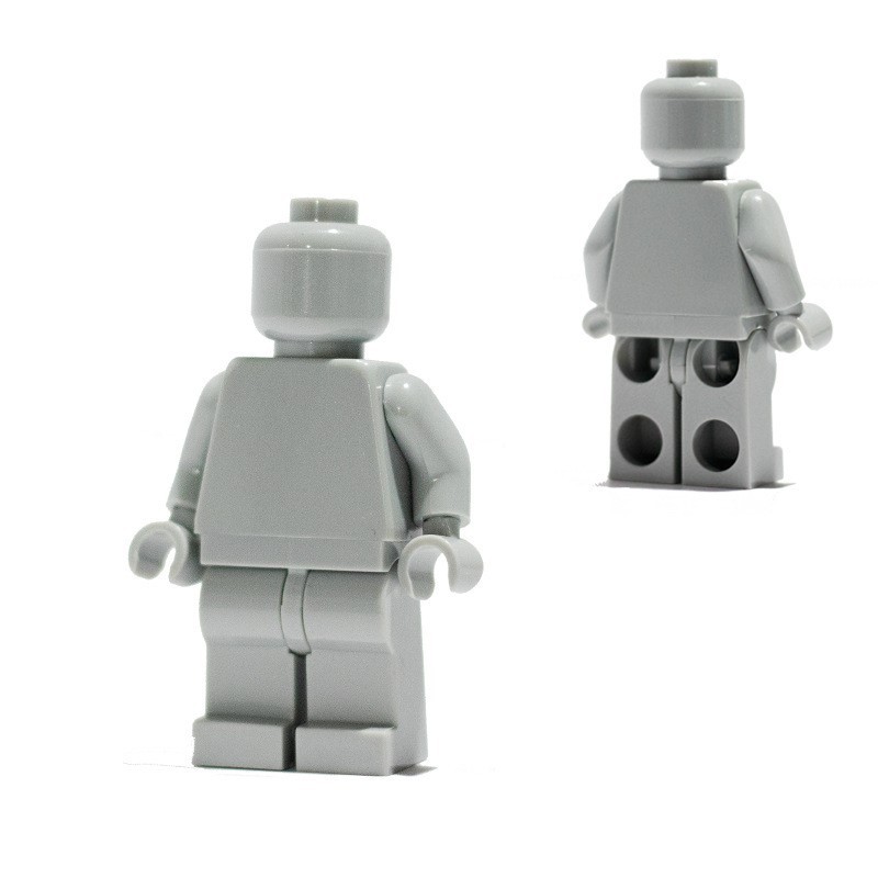 Minifiguren aus einfarbigen Bausteinen, kompatibel mit universellen, kleinteiligen, einfarbigen Bausteinen, Trendy Moc (Multi-Creation) Baustein-Wandbasis-Zubehör.
