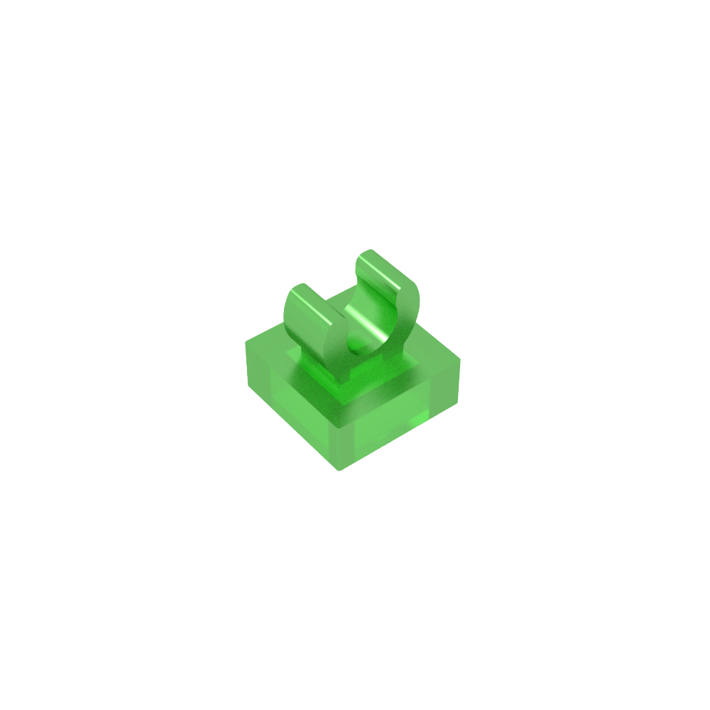 Fliese Spezial 1 x 1 mit Clip mit abgerundeten Kanten - MyGobricks