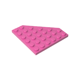Keilplatte 6 x 6, Ecke abgeschnitten
