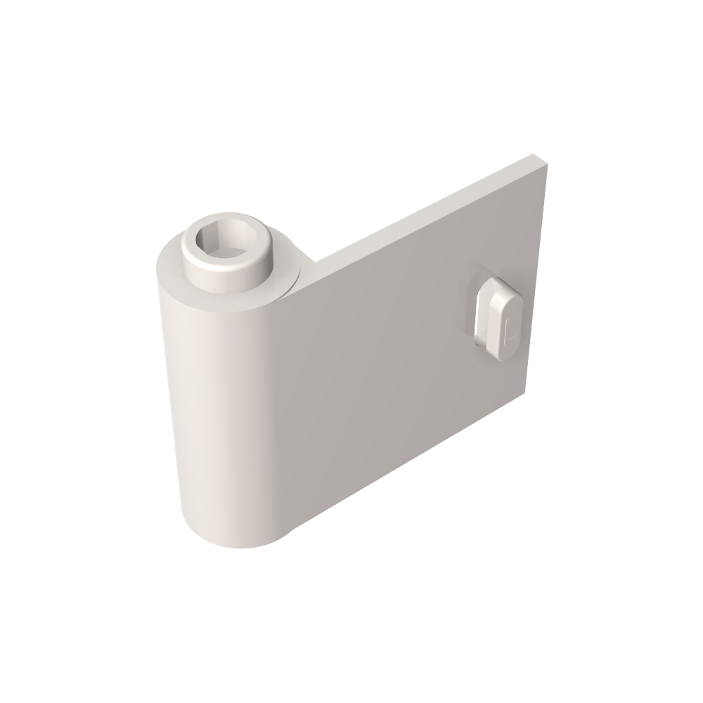 Tür 1 x 3 x 2 links - offen zwischen oberem und unterem Scharnier - MyGobricks