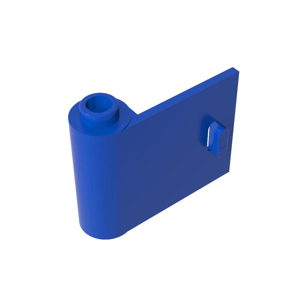 Tür 1 x 3 x 2 links - offen zwischen oberem und unterem Scharnier - MyGobricks