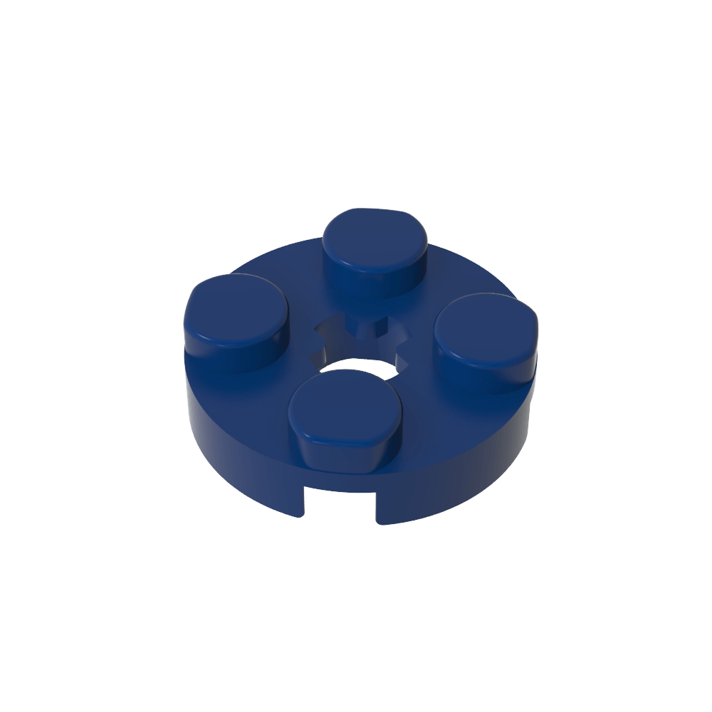 Platte rund 2 x 2 mit Achsloch Typ 1 (+ Öffnung) - MyGobricks