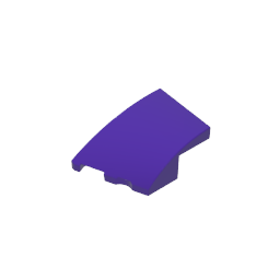 3x2 Keilförmiger gebogener Stein (links)