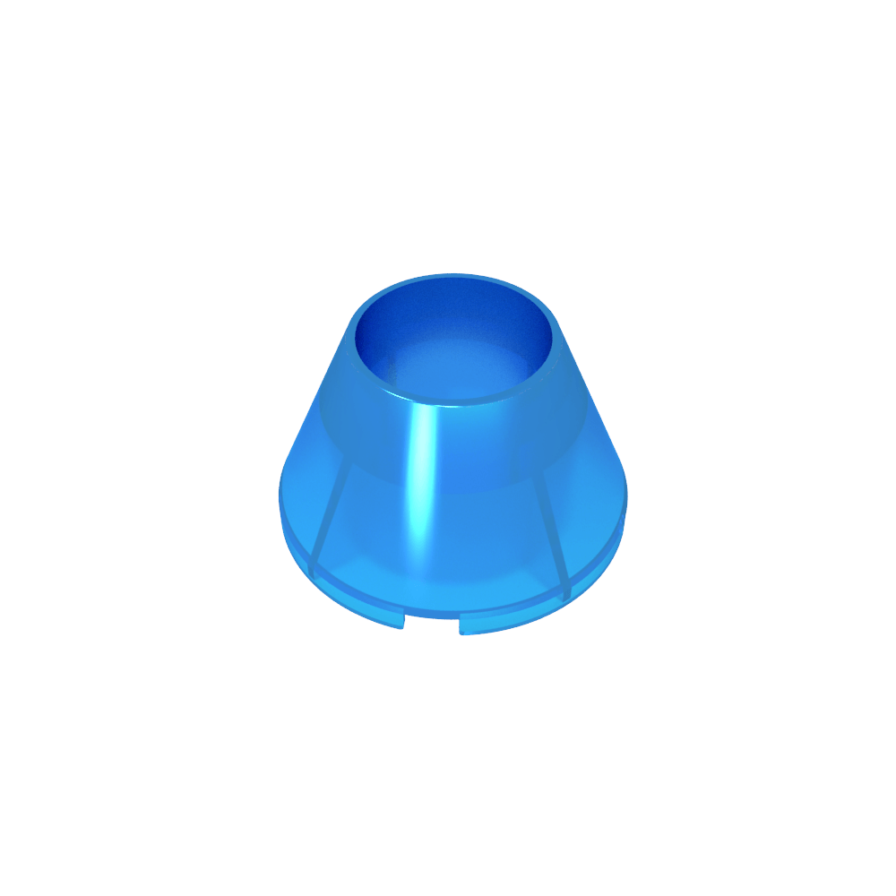 Kegel 4 x 4 x 2 Hohl ohne Noppen-MyGobricks