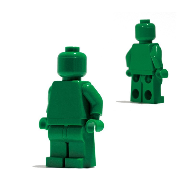 Minifiguren aus einfarbigen Bausteinen, kompatibel mit universellen, kleinteiligen, einfarbigen Bausteinen, Trendy Moc (Multi-Creation) Baustein-Wandbasis-Zubehör.