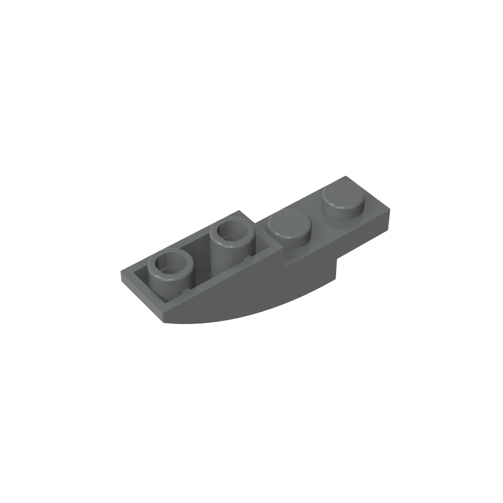 Schrägstein gebogen 4 x 1 invertiert - MyGobricks