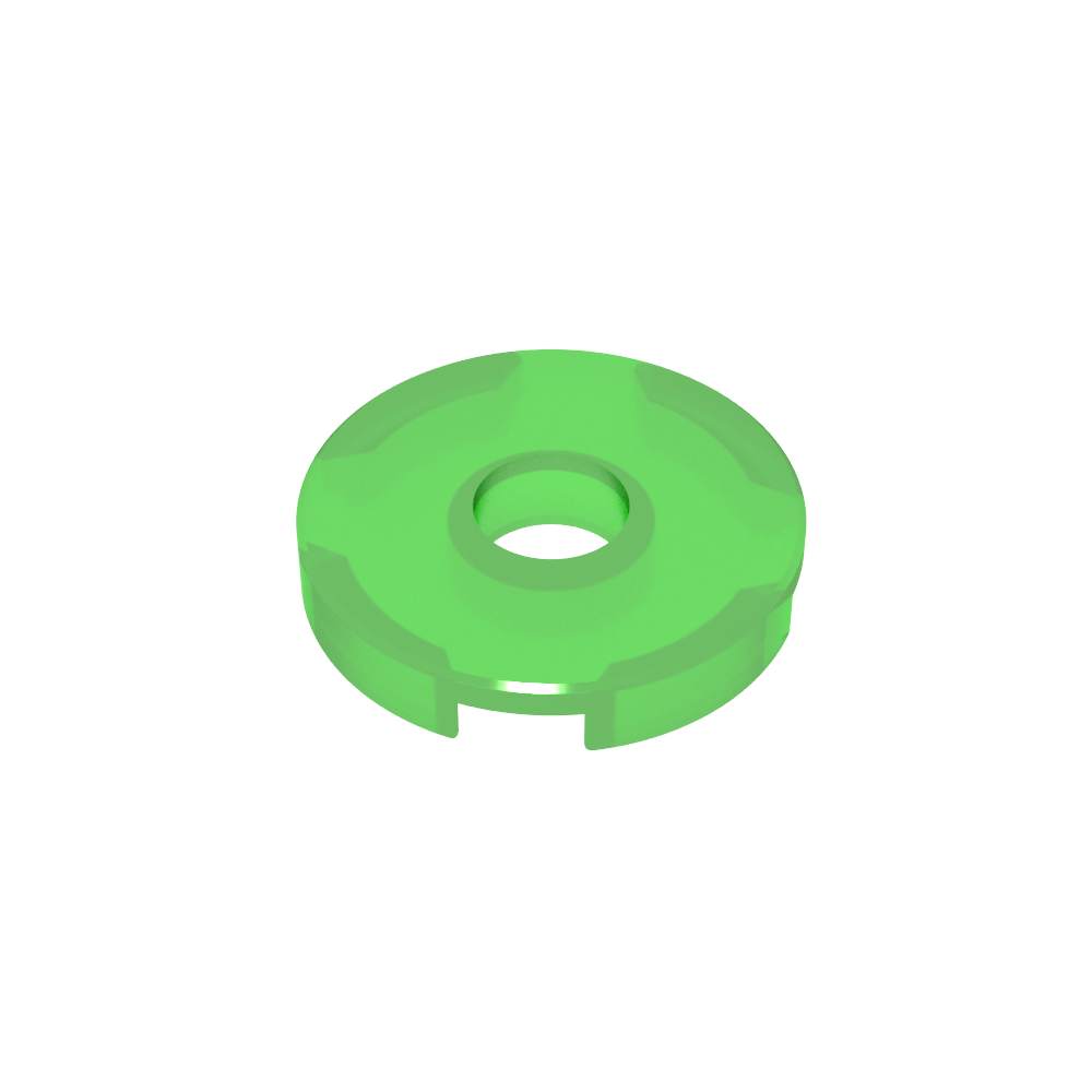 Fliese rund 2 x 2 mit Loch - MyGobricks