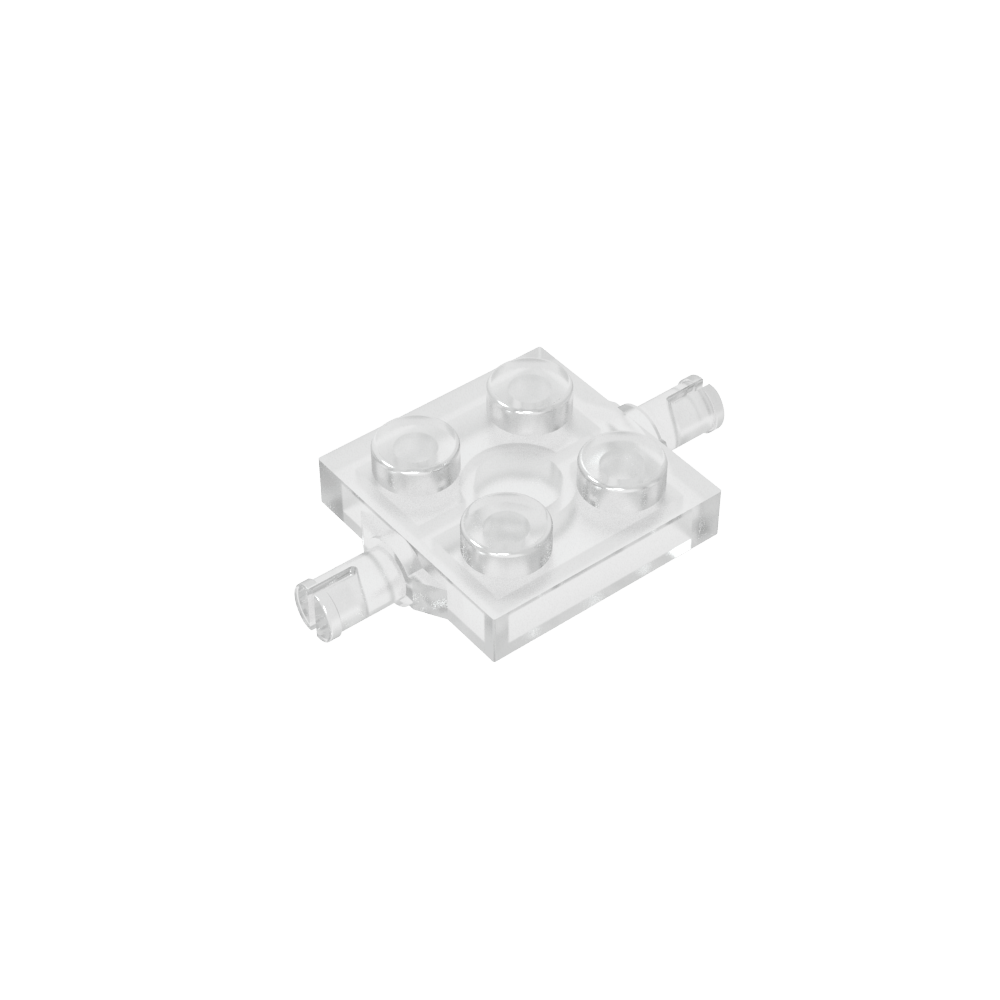 Platte Spezial 2 x 2 mit Radhaltern-MyGobricks