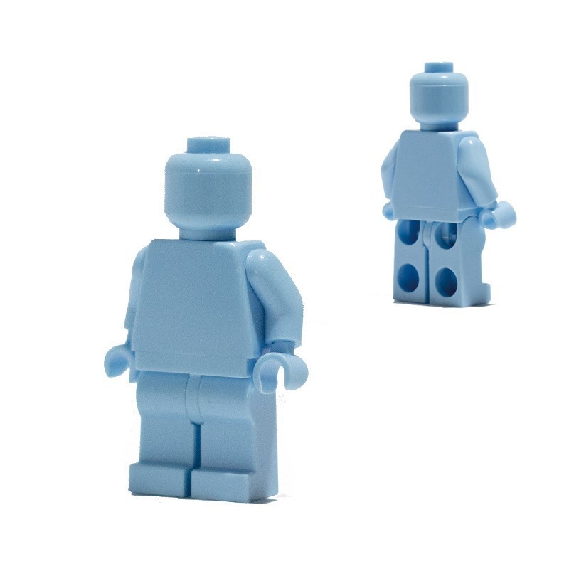 Minifiguren aus einfarbigen Bausteinen, kompatibel mit universellen, kleinteiligen, einfarbigen Bausteinen, Trendy Moc (Multi-Creation) Baustein-Wandbasis-Zubehör.