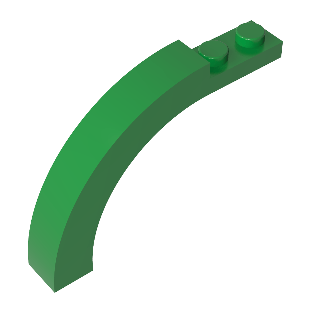Ziegelbogen 1 x 6 x 3 1/3 Gebogene Oberseite-MyGobricks