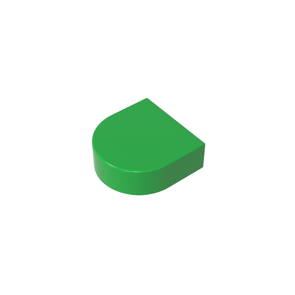 Fliese 1 x 1 Halbkreis